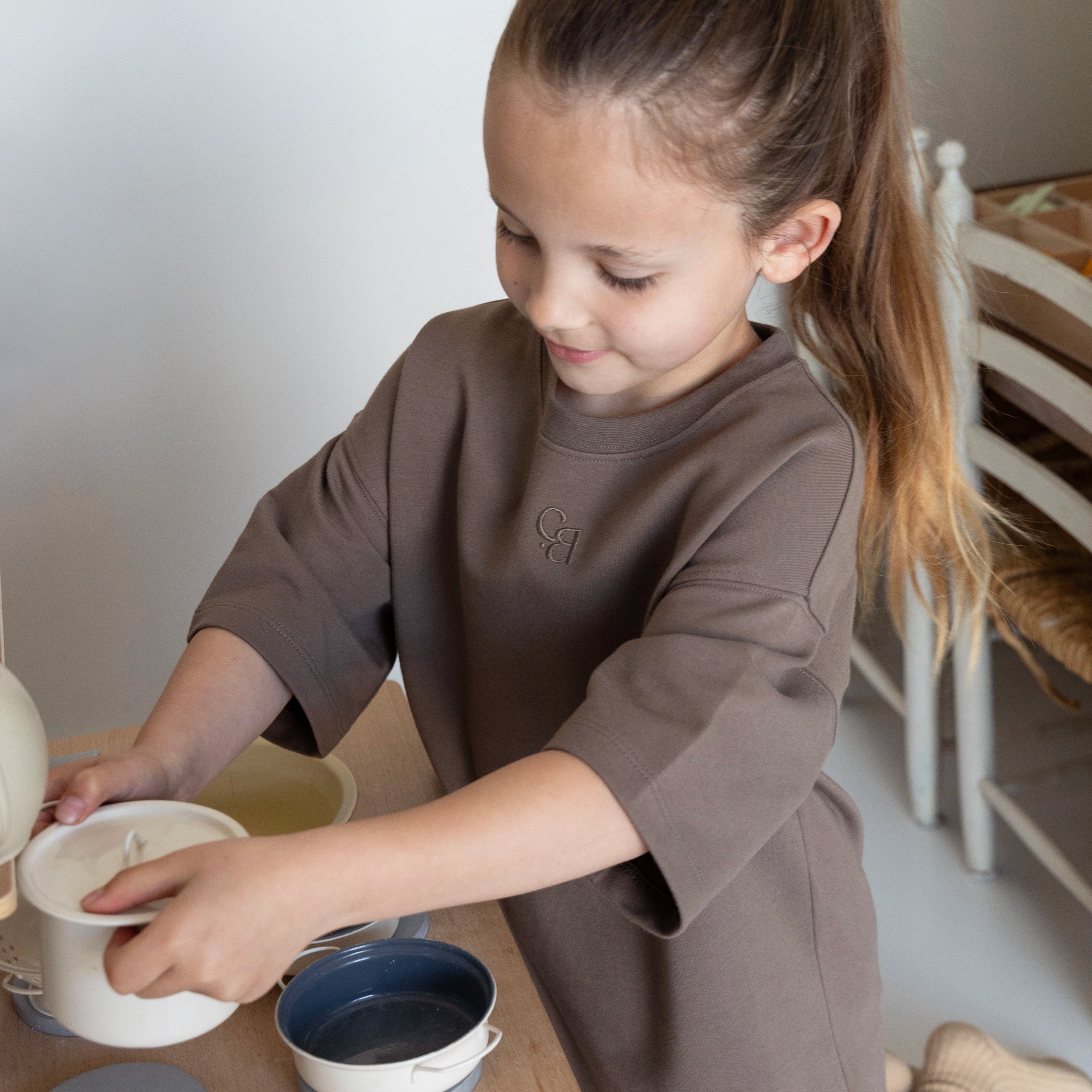 Tee Dress Oversized - Chocolate