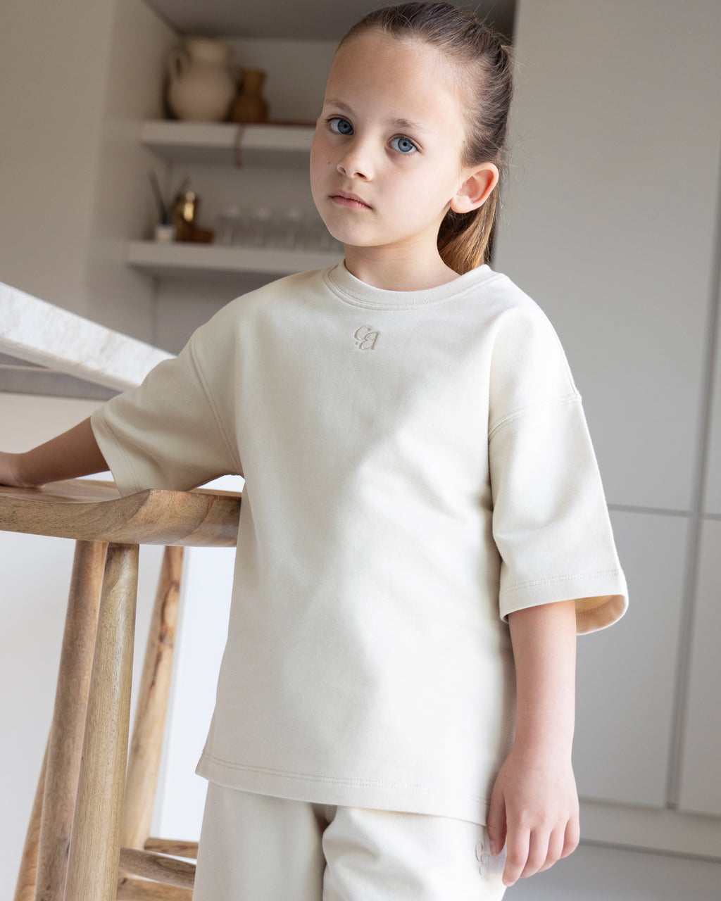 Oversized Tee - Beige